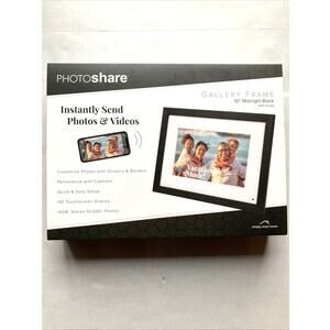 NEW Photo Share Gallery 10" Midnight Black Wi-Fi Digital Photo Frame